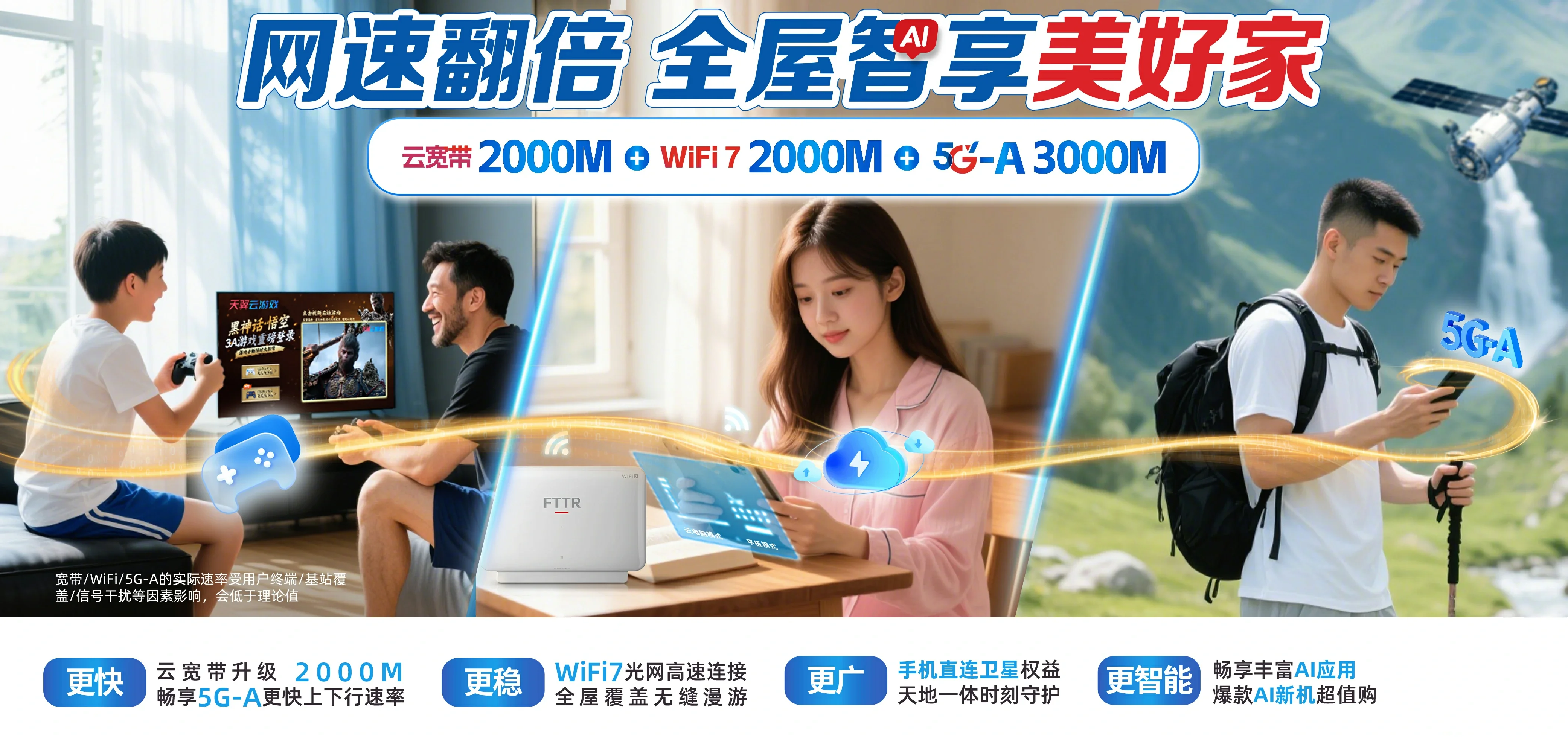 中国电信 沿滩区电信宽带 宽带套餐